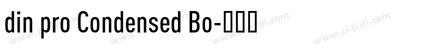 din pro Condensed Bo字体转换